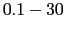$0.1-30$