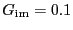 $\ensuremath{G_\ensuremath{\mathrm{im}}}= 0.1$