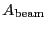 \ensuremath{A_\ensuremath{\mathrm{beam}}}
