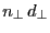 $\ensuremath{n_\bot}\,\ensuremath{d_\bot}$