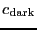 \ensuremath{c_\ensuremath{\mathrm{dark}}}