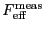 \ensuremath{F_\ensuremath{\mathrm{eff}}^\ensuremath{\mathrm{meas}}}