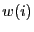 $w(i)$