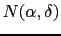 $N(\alpha,\delta)$