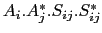 $A_i.A^*_j.S_{ij}.S^*_{ij}$