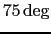 $75\deg$